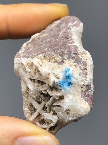 Cavansita + Heulandita Blanca Espécimen India Cristal Azul Reiki Curación N44 - Imagen 10 de 12