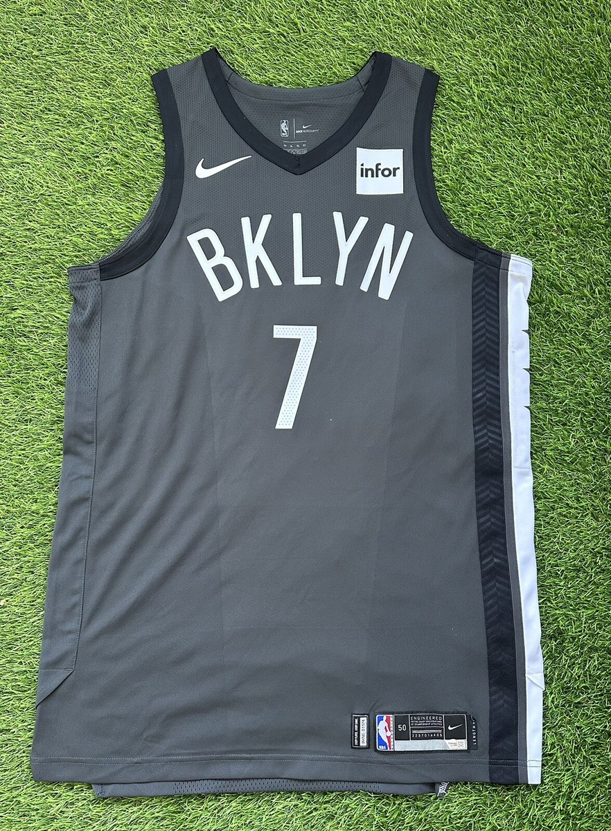 Nets #7 Kevin Durant Men's 19-20' White BED-STUY Jersey — SportsWRLDD