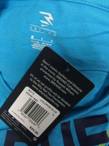 Nike Kids Boy's Blue Short Sleeve Level Up Pixel T-Shirt Size L - Picture 2 of 2