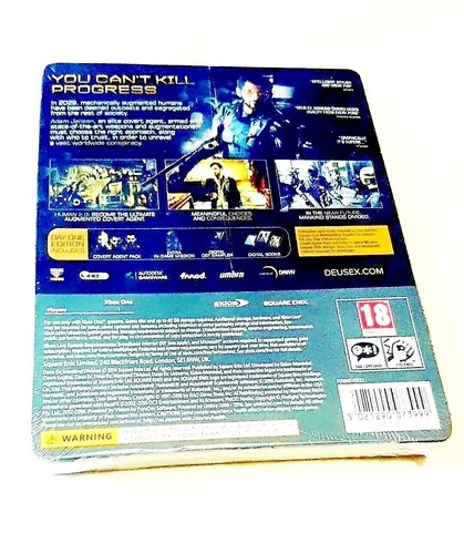 Deus EX: Mankind Divided (2016) Day One Edition | Xbox One | Steelbook | - Picture 8 of 22