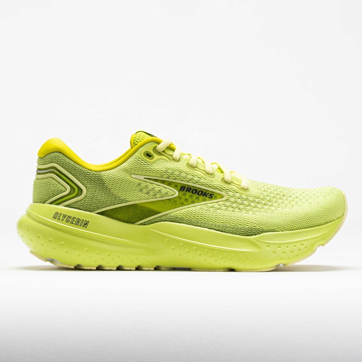Brooks Glycerin GTS 21 Тройной Черный/ Бледно-желтый Лаймовый мужской размер 7,5-13 Run Club