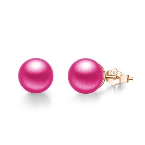 Elegantes Pendientes Hipoalergénicos con Perlas de Plata de Ley Varios Colores - Imagen 24 de 30