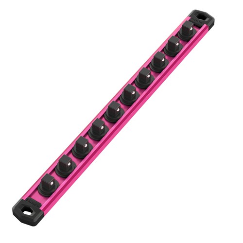 Magnetic 3/8 Drive Socket Organizer Aluminum Alloy Heavy Duty Socket Rail Holder - Picture 2 of 10