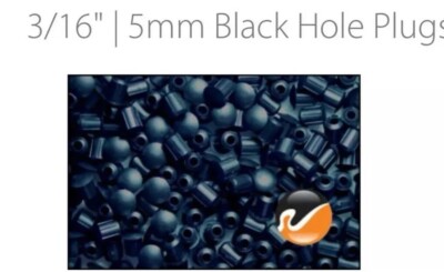 10 Black Colored Plastic Hole Plugs 3 16 5mm Inch Cars Bumpers