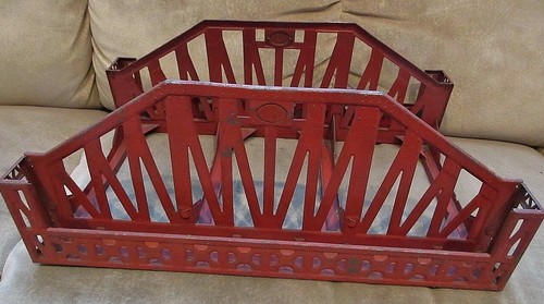 LIONEL #280 STANDARD GAUGE BRIDGE 14" LONG (RED) - Picture 2 of 6