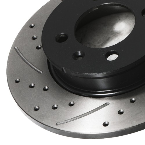 DISCOS DE FRENO DE RENDIMIENTO RANURADOS PERFORADOS TRASEROS 240 MM PARA MG F MG TF 1.6 1.8 95-05 - Imagen 7 de 9