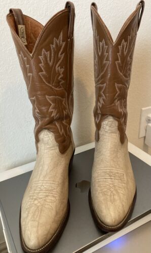 NOCONA 9.5D CAPE BUFFALO /VINTAGE/LITE WEAR/SOLES/HEELS/GOOD ALL AROUND READY GO