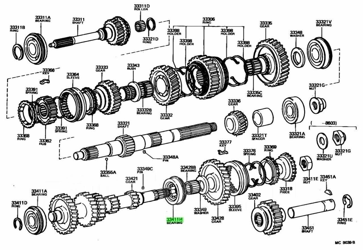 KOYO JAPAN 06NUP0820 C3 GEAR BEARING for TOYOTA 90365-32010