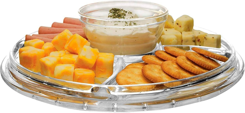 EXTRA LARGE (12") 6 in 1 Acrylic Cake Stand with Dome Lid Multifunctional Servin - Picture 5 of 9