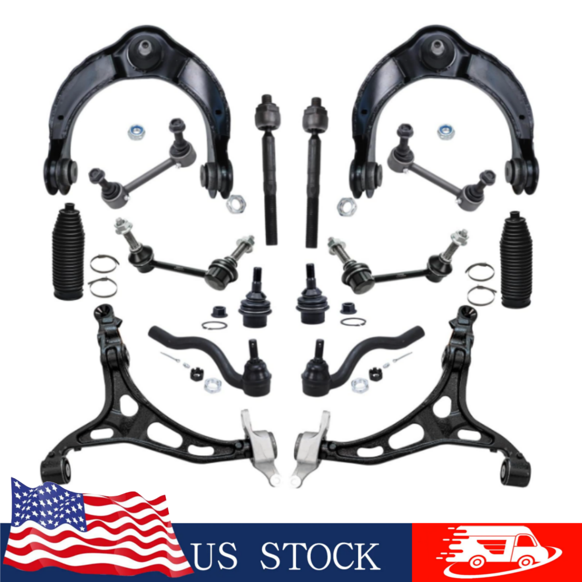 Front Upper Control Arms Kit for 2011-2015 Dodge Durango & Jeep Grand Cherokee