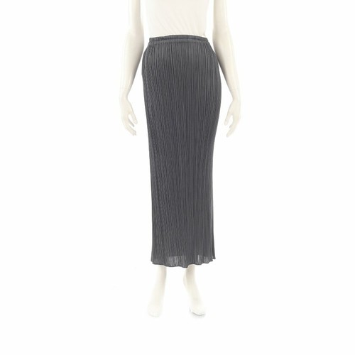 PLEATS PLEASE long skirt gray pleats