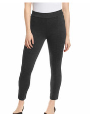 NEW Anne Klein Women's Tummy Control Ponte Pant Charcoal Heather Size Small