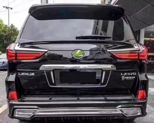 Alerón labial trasero del maletero ABS negro para Lexus LX570 2016-2021 Foto 4 de 4