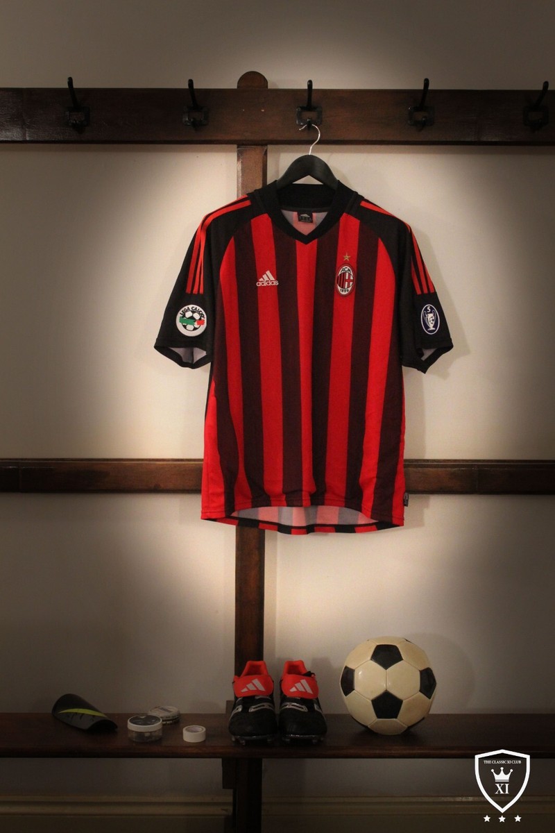 ACミラン　選手用2003長袖　#22 KAKA カカ　フルマーキング 03-04 ACミラン AC Milan(H)＃22 KAKA カカー 選手用長袖 adidas正規
