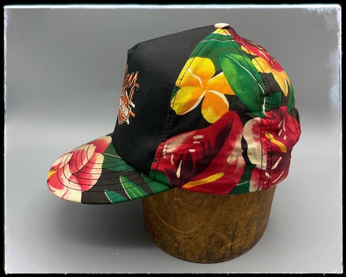 Cappello berretto camionista Harley Davidson hawaiano floreale snapback moto anni '80 - Foto 3 di 11