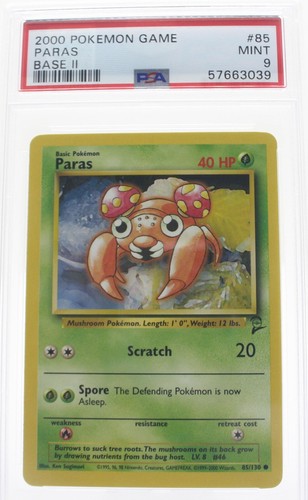 PSA 9 MINT 2000 Pokémon Game Base II #85 Paras !!! - Picture 1 of 4