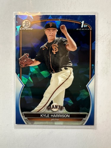 2023 Bowman Chrome Sapphire Kyle Harrison 1st #BCP-93 Giants RC