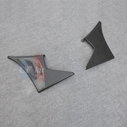 For Honda Civic 10Th FK8 Type-R JS Style Carbon Fiber Front Bumper Lip Side Fins - Foto 17 di 22