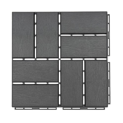 36 Stck. Terrassenfliese ineinandergreifende Holzboden Pflastersteine Fliesen Outdoor 12 Zoll x 12 Zoll - Bild 43 von 44
