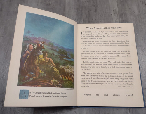 Picture Bible ABC Book by Elsie Egermeier 1939 HC Book - Picture 5 of 9