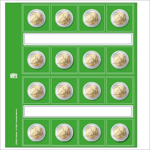 1-SAFE-8563-Münzhüllen-Designo-Münzblätter-Für-2-Euro-Kursmünzensätze - Bild 8 von 14