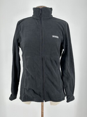 Columbia Damen Fleece schwarz Größe L durchgehender Reißverschluss