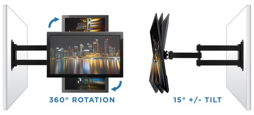 Montaje De Pared TV Movimiento Soporte para 19""-40"" LCD TV plasma - Imagen 5 de 7