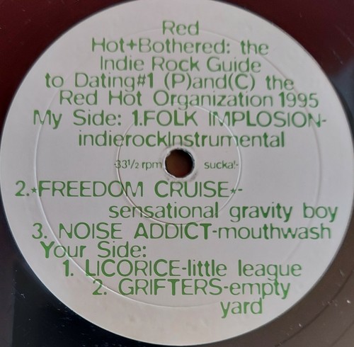 RED HOT & BOTHERED COMP 10" LOU BARLOW ROBERT POLLARD BEN LEE KIM DEAL TOOMEY 95 - Imagen 2 de 2