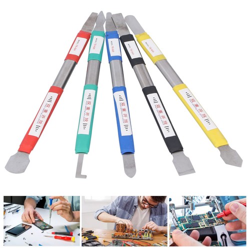5 pièces outil de réparation de grattoir à colle Pry Bar en acier inoxydable téléphone portable - Photo 3 sur 12