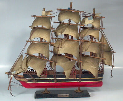 Vintage Cutty Sark 1869 Model Tall Ship Clipper Wood Scale Model 16 X 17 Ebay