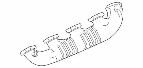 Colector de escape lateral izquierdo Ford 2005-10 Econoline Super Duty 3C3Z9431AB fabricante de equipos originales nuevo Foto 4 de 4