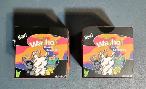 Menge 2 Kidrobot x Andy Warhol Dunny Kunst Figur Schlüsselanhänger - zufällige Blindboxen - Bild 4 von 4