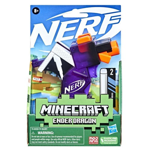 Nerf MicroShots Minecraft Ender Dragon Mini Blaster - Imagen 1 de 5
