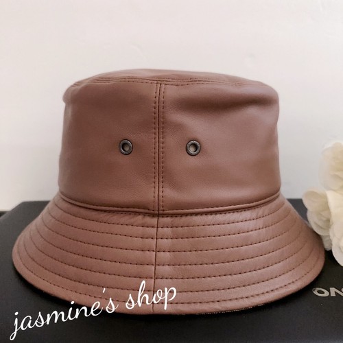 NWT coach lamb Leather Bucket Hat c7830 - Picture 4 of 9