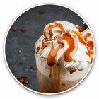 2 x Vinyl Stickers 25cm - Tasty Iced Caramel Coffee Cool Gift #3840