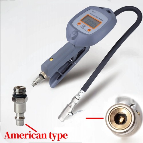 Digital Tire Pressure Gauge Inflator Gun With Hose Air Chuck LED Display Gun - Picture 3 of 19
