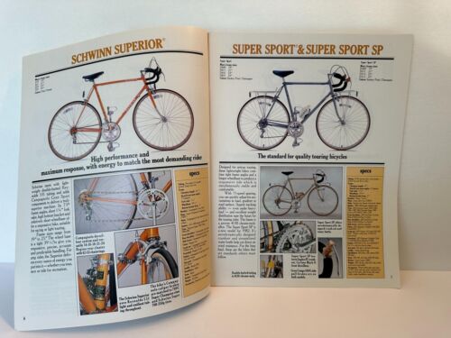NOS original 1982 Schwinn Bicycle Full line CATALOG brochure Paramount Sting BMX - Picture 4 of 10