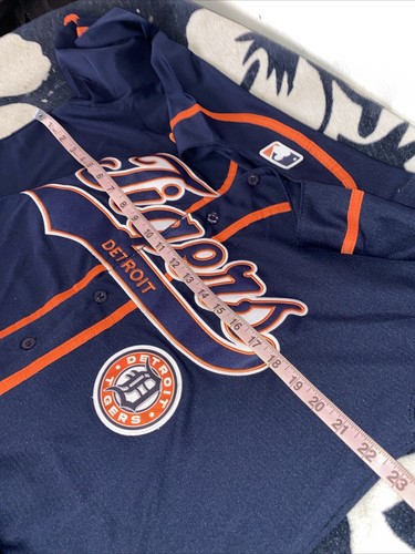Detroit Tigers Nike MLB dugout 2016 Jersey Sewn Logo M Team - Picture 4 of 5