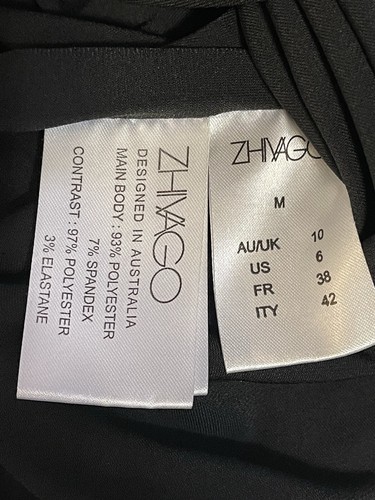 Zhivago Dress Black Size Medium AU 10 / US 6 Swallow Long Sleeves BNWT - Picture 11 of 11