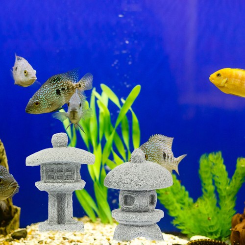 4 Pcs Lantern Stone Statue Mini Pagoda Statues Office Fairy Garden - Picture 12 of 12