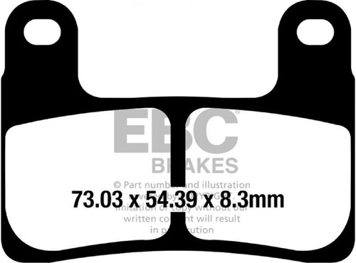 EBC/FA724HH Sintered Brake Pads (Front) for BMW R1250GS/GSA/RT, S1000R/RR, etc. - 第 2/2 張圖片