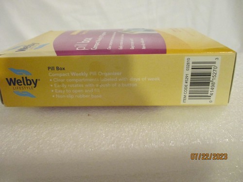 Welby Lifestyle Pill Box Weekly Organizer - Picture 6 of 8