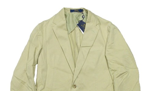 Polo Ralph Lauren Men's Tan Soft Chino Single Breasted Two-Button Blazer $398 40 - Picture 2 of 11