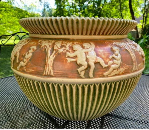 ROSEVILLE JARDINIERE  DONATELLO ART POTTERY
