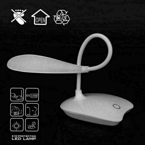 Table Bedside Reading Desk Lamp USB Rechargeable Dimmable LED Study Night Light - Picture 3 of 10