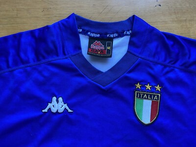 ITALY 1998 1999 HOME FOOTBALL SHIRT SOCCER JERSEY KAPPA sz XL MEN