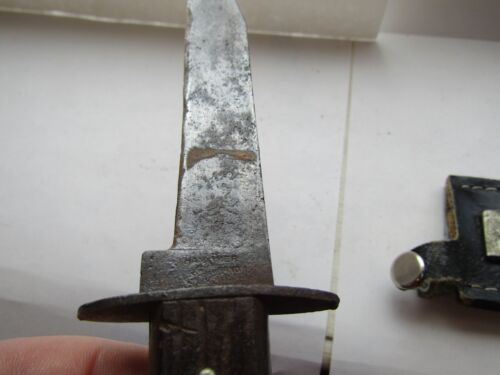 VINTAGE Early HAMMER BRAND FIXED BLADE KNIFE & SHEATH - Picture 3 of 4