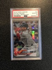 RAFAEL DEVERS 2018 Topps Chrome BATTING-REFRACTOR CARD#25 PSA 10 GEM MT RED SOX