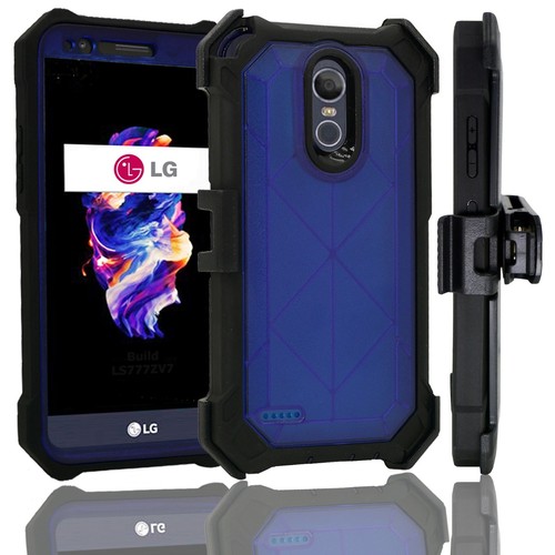 for 5.3" LG K10 2017 Harmony GRACE Case 360° Cover Screen Protector Belt Holster - Picture 8 of 25