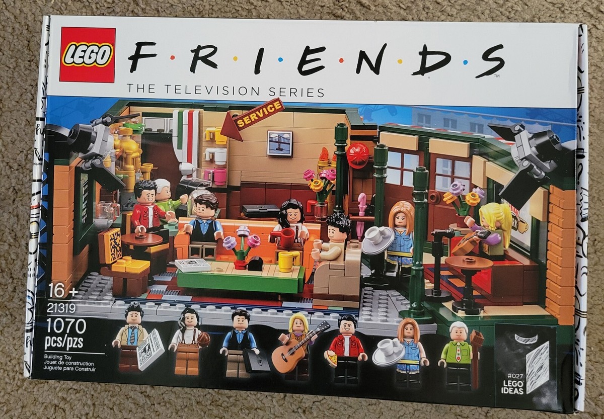 Lego Friends Central Perk Set TV Cafe 21319 NIB, Lighting Kit, and